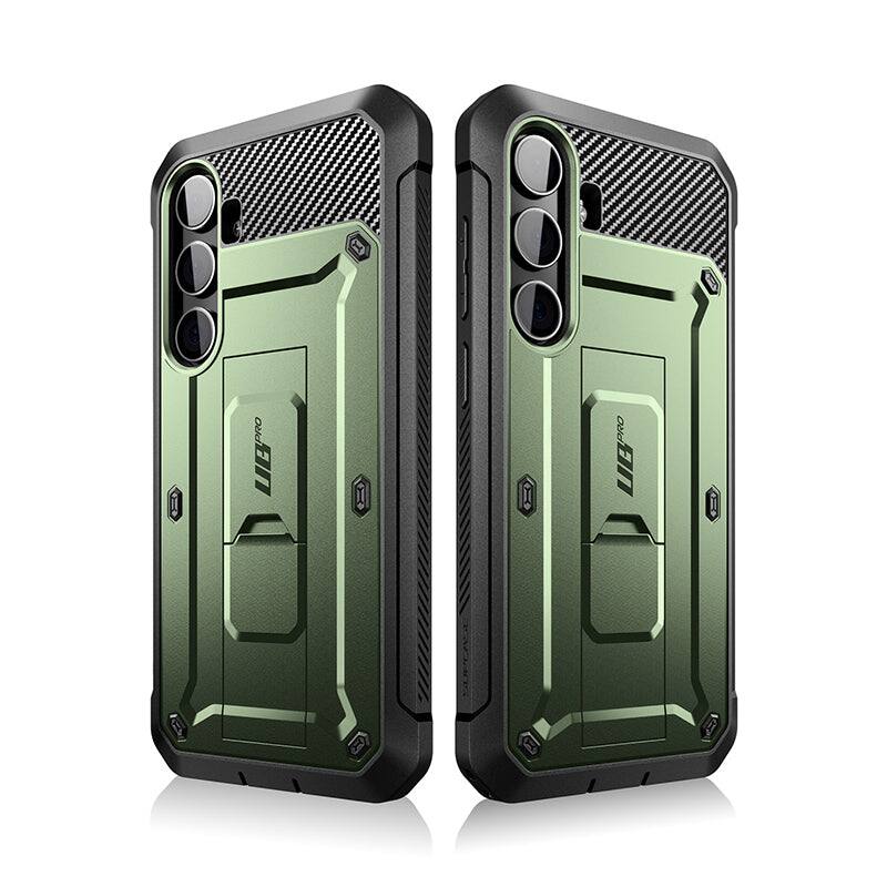 Alt View 5. SUPCASE - Unicorn Beetle Pro Rugged Holster Case for Samsung Galaxy S24 – Full-Body Protection with Kickstand & Belt Clip - Green.