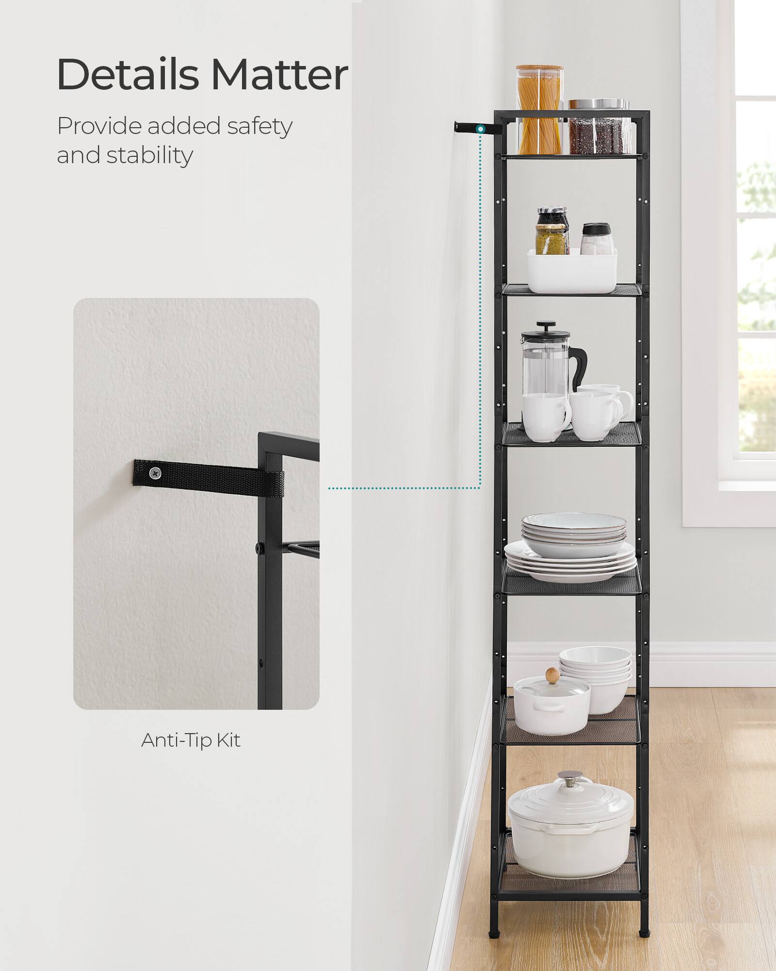 Details Matter  
Provide added safety and stability  

Anti-Tip Kit