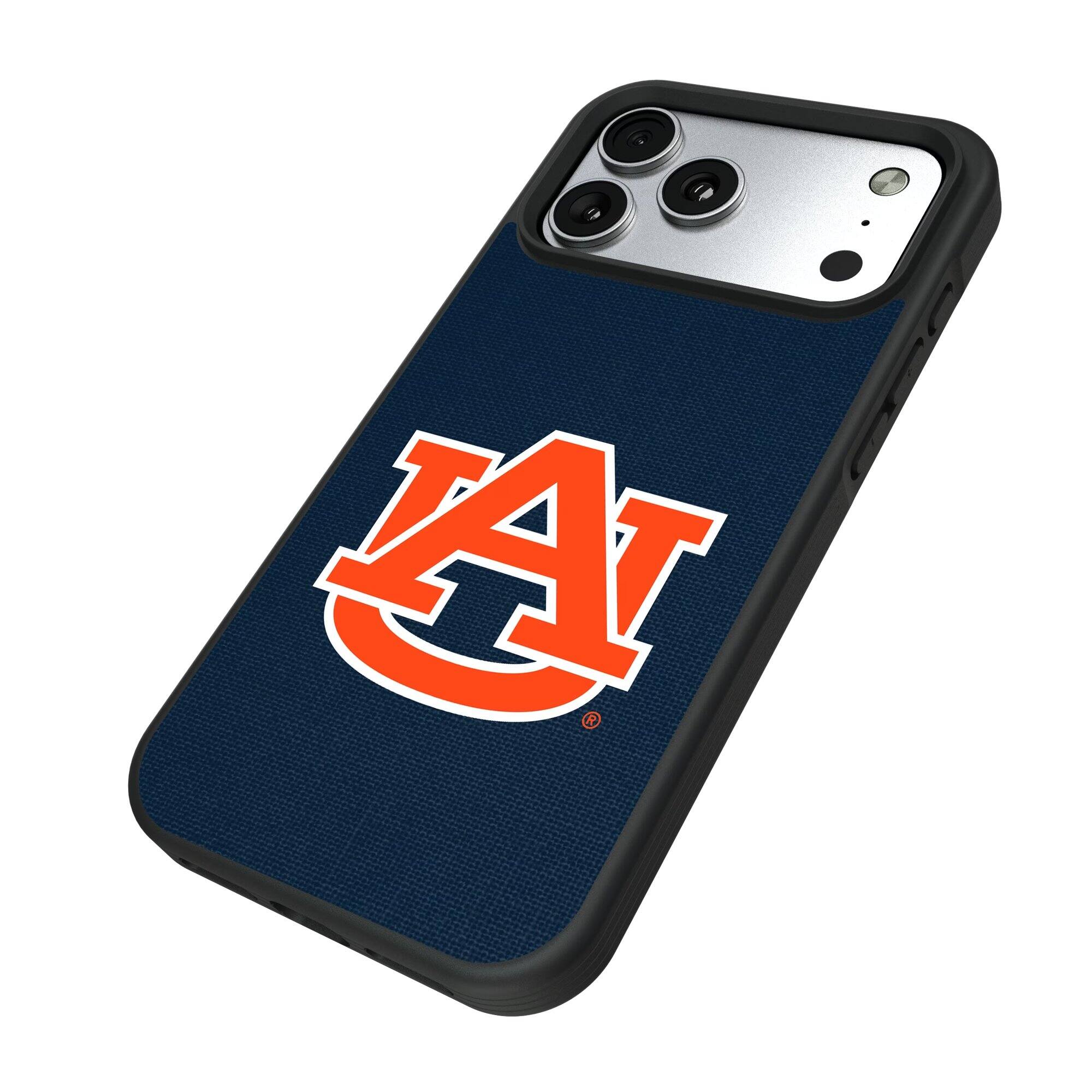 Alt View 1. Keyscaper - Auburn Tigers iPhone Solid Design Bump Case - 16 Pro Max - Multicolor.