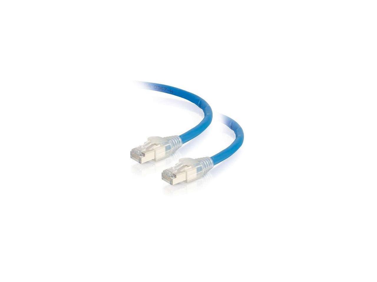 Alt View 2. Cables to Go - C2G 43173 HDBaseT Certified Cat6a Cable with Discontinuous Shielding, Plenum CMP-Rated, Blue (75 Feet, 22.86 Meters).