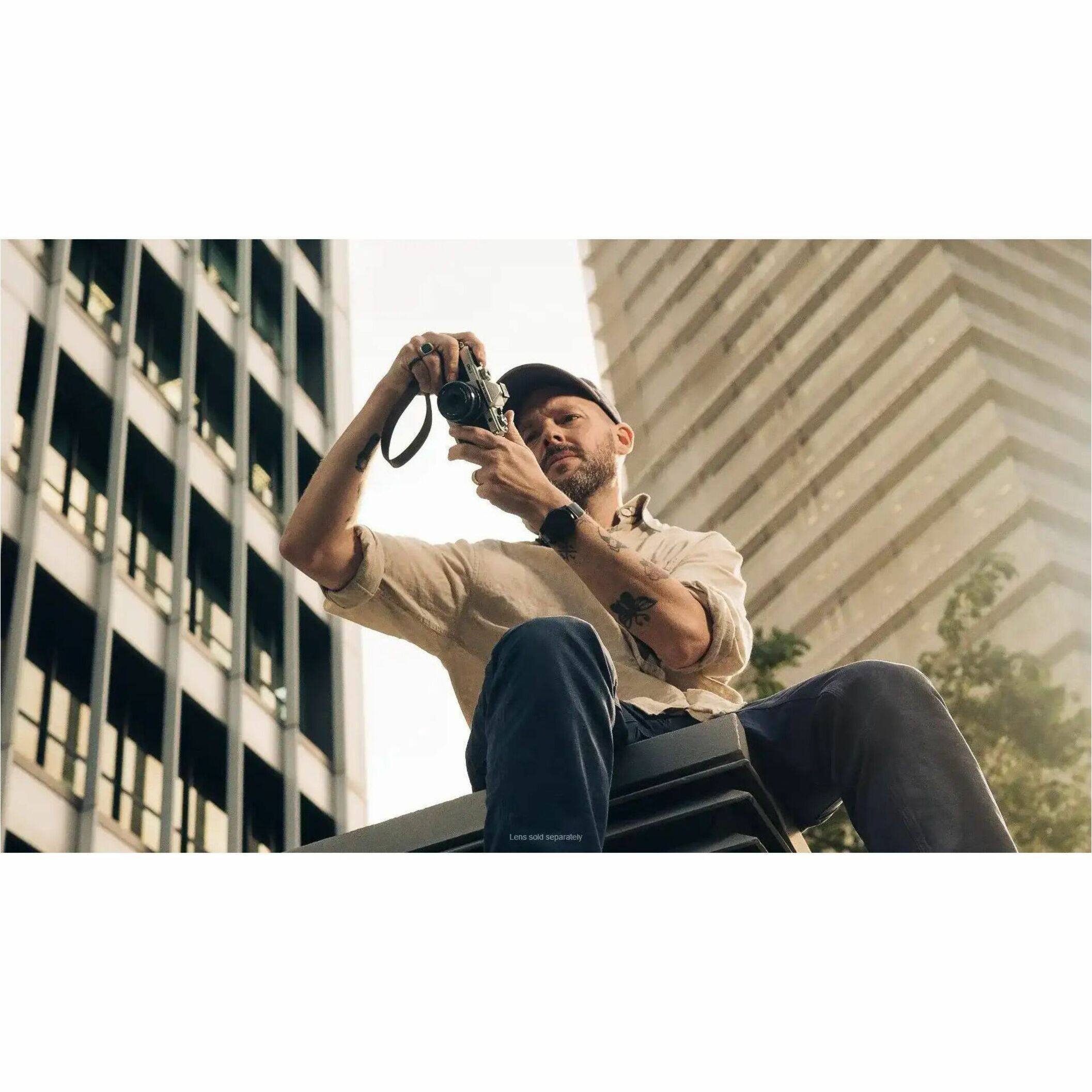 Alt View 40. Olympus - OM-3 4K Video Mirrorless Camera with Lens.