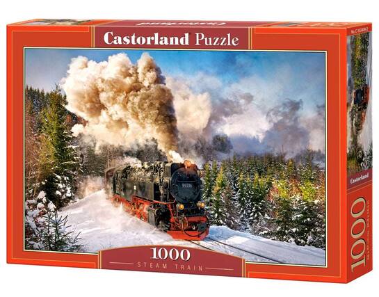 Castorland Puzzle, 1000 Steam Train, Castorland 1000, No C-103409-2, 99255