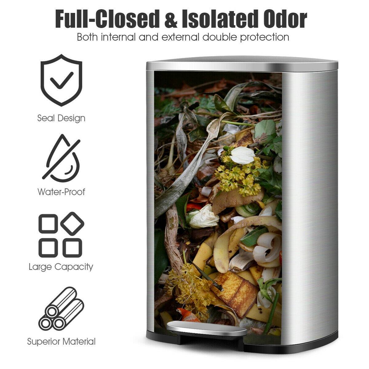 Full-Closed & Isolated Odor  
Both internal and external double protection  

- Seal Design  
- Water-Proof  
- Large Capacity  
- Superior Material