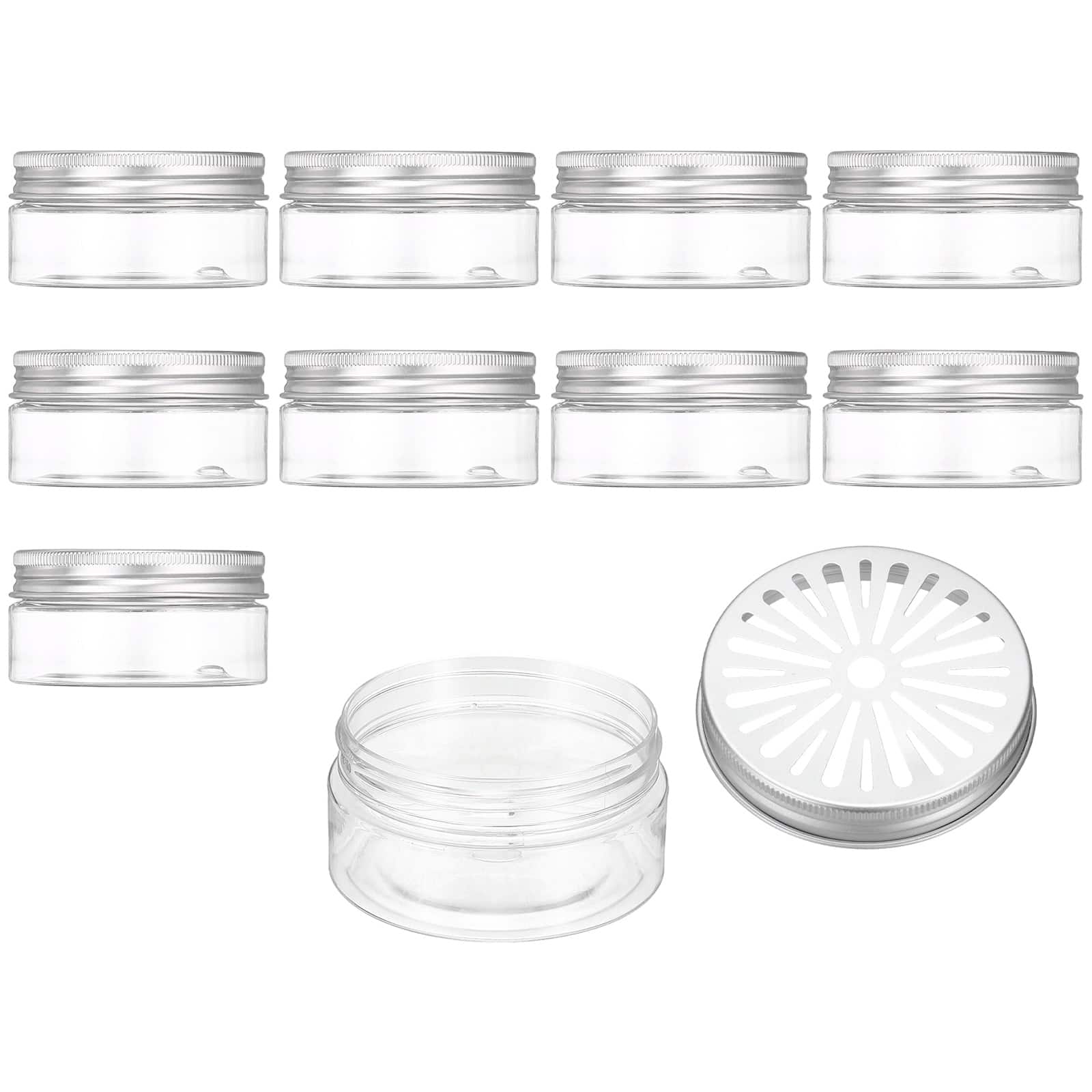 Unique Bargains - Premium Empty Scent Beads Container, Refillable Spice Tin Hollow Lid, 10pcs 2.7oz - For Aromatherapy, Scent, Storage - Clear price history on PriceWatchPro