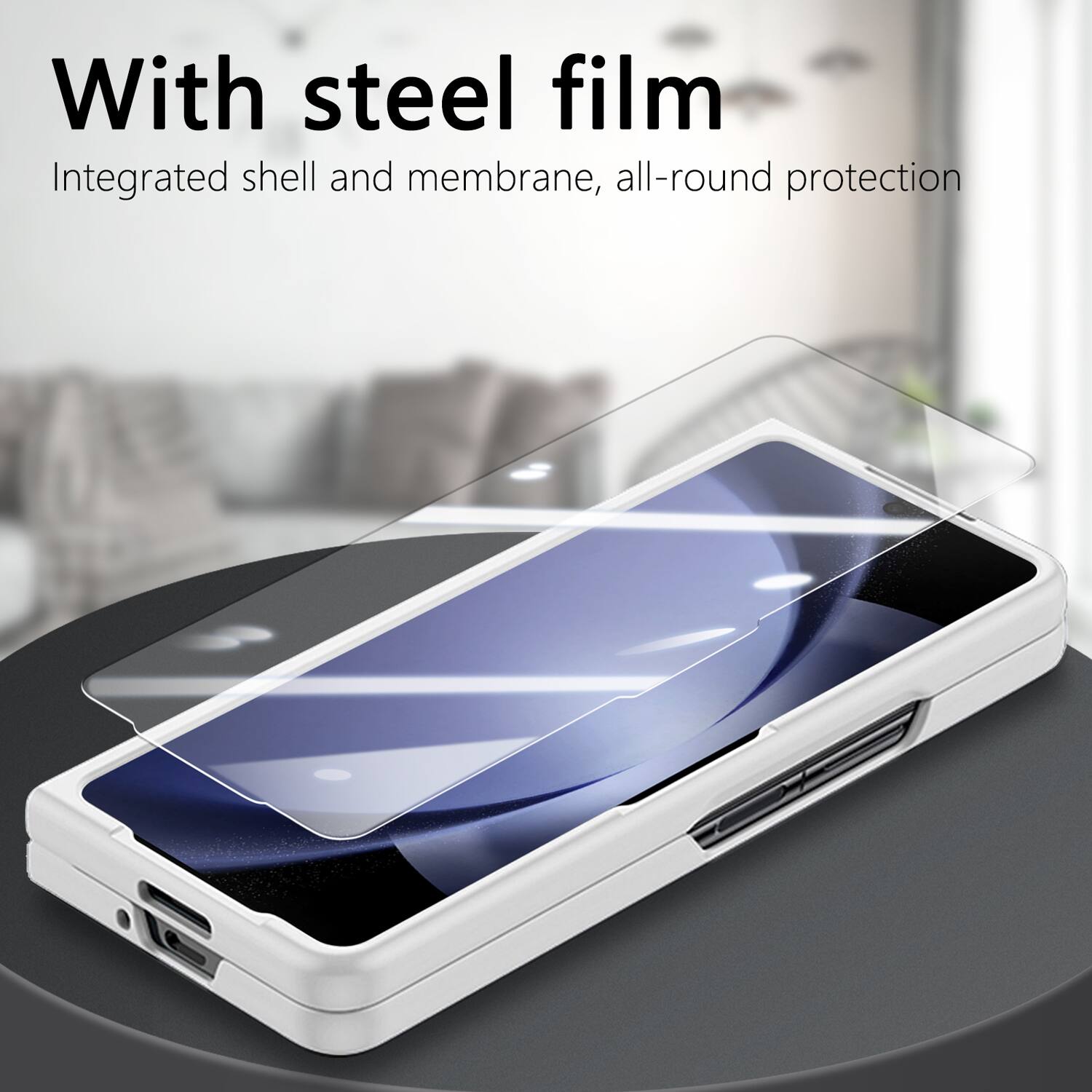 With steel film  
Integrated shell and membrane, all-round protection