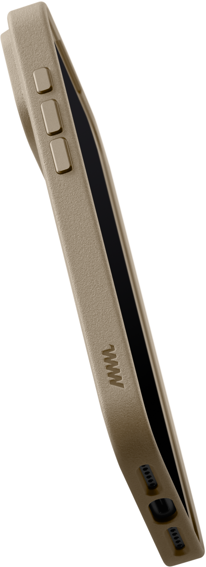 Angle. dbrand - MNML Case with MagSafe for Apple iPhone 18 Pro / iPhone 17 Pro - Tan.