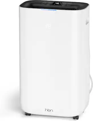 Front. HBN - 4500 Sq.Ft Dehumidifier, 80 Pint/Day, Smart Humidity, 1.71G Tank, Drain Hose, 24H Timer for Home & RV.
