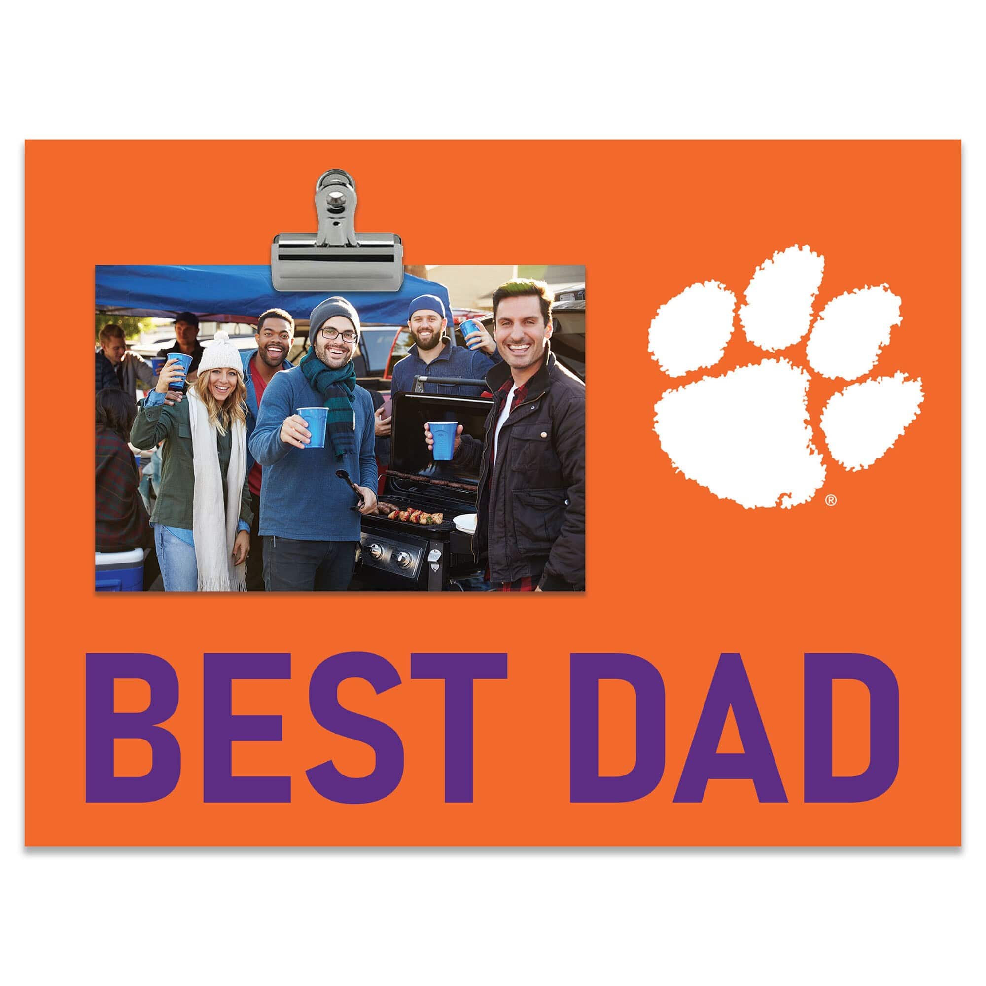 "Fan Creations - Clemson Tigers 8"" x 10.5"" Briteline Best Dad Clip Frame - Multicolor" price history on PriceWatchPro
