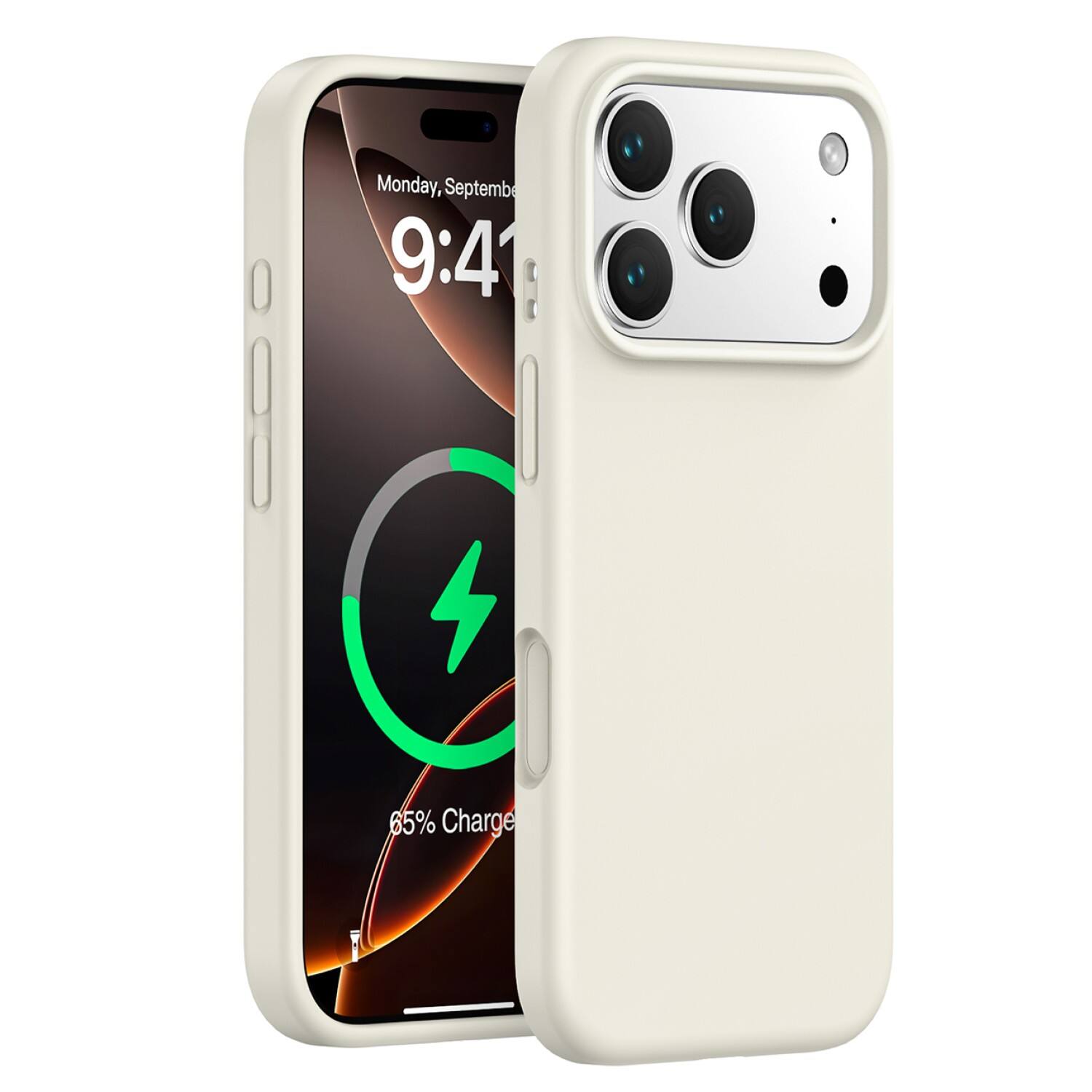 SaharaCase - Apple iPhone 17 Pro Max Silicone Case | Compatible with Magsafe | Smooth Finish | Venture Series - Sand Beige