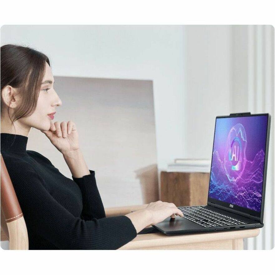 Alt View 2. MSI - MSI VenturePro A16 AI+ A3HW VenturePro A16 AI+ A3HWFTG-004U 16" Copilot+ PC Notebook - AMD Ryzen AI 9 365 - 32 GB - 1 TB - Black.