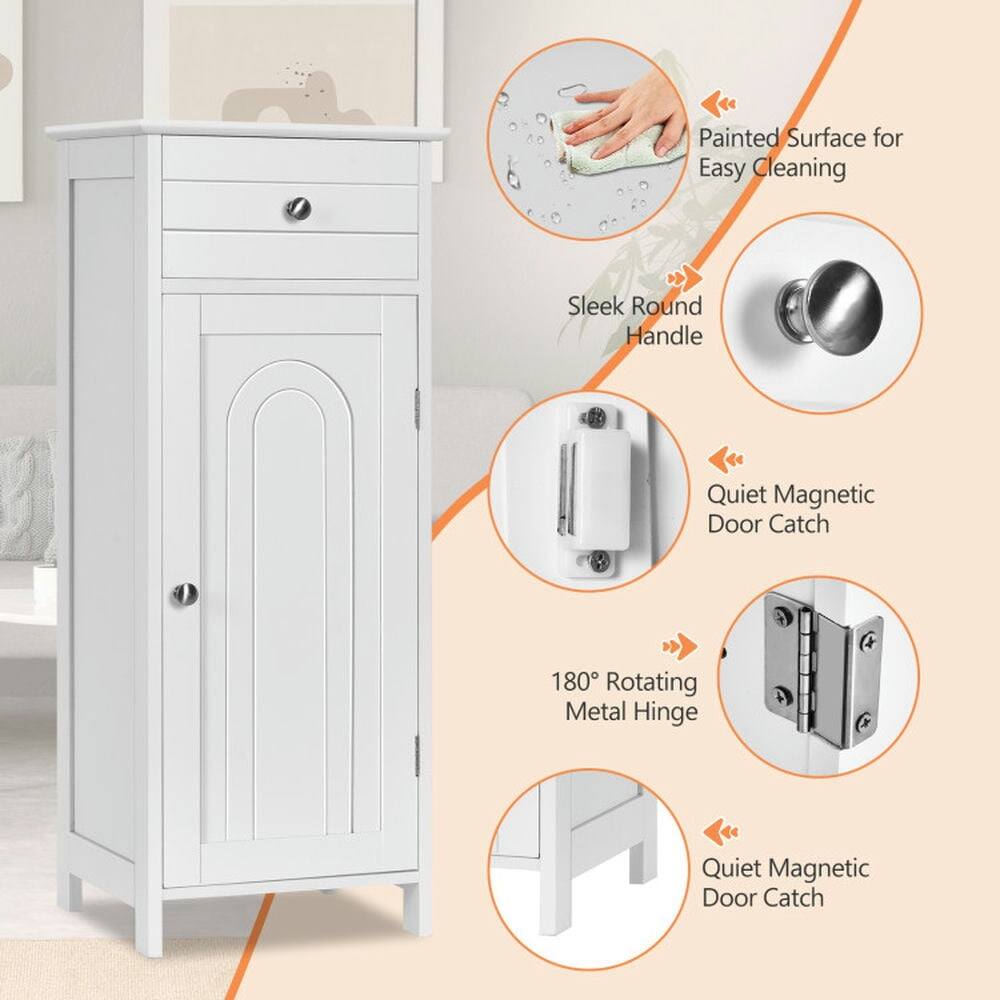 Painted Surface for Easy Cleaning  
Sleek Round Handle  
Quiet Magnetic Door Catch  
180° Rotating Metal Hinge  
Quiet Magnetic Door Catch