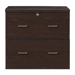 OSP Home Furnishings - Alpine 2-Drawer Lateral File with Lockdowel Fastening System - Espresso
