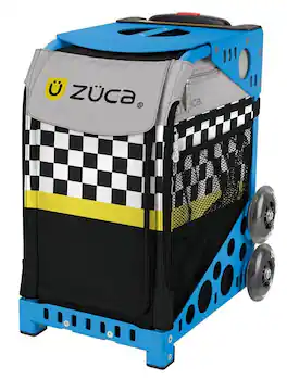 Zuca - Sk8ter Block Sport Bag and Frame with Flashing Wheels - Blue