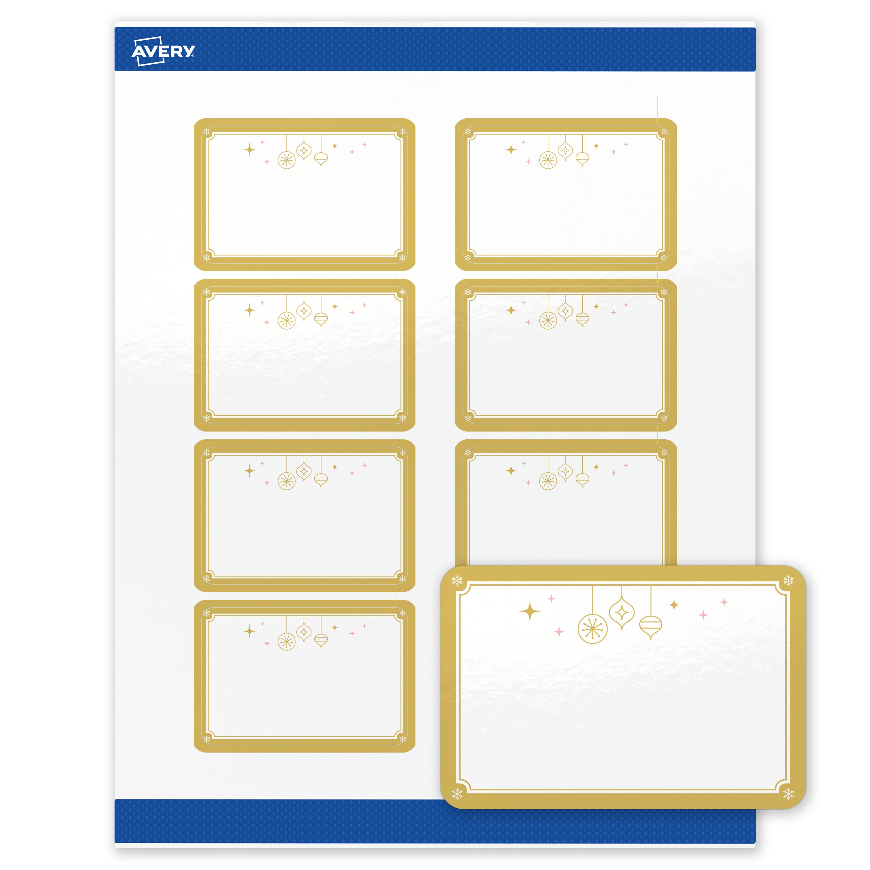 "Avery - Avery® Labels, 2"" x 3"", Gold-Metallic Ornaments, Glossy, 80ct - White" price history on PriceWatchPro