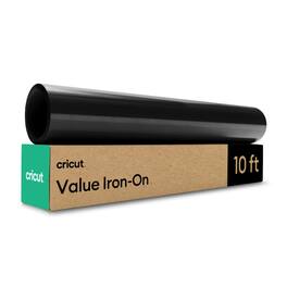 Cricut - Value Iron-on Heat Transfer Vinyl - 12 in x 10 ft - Black