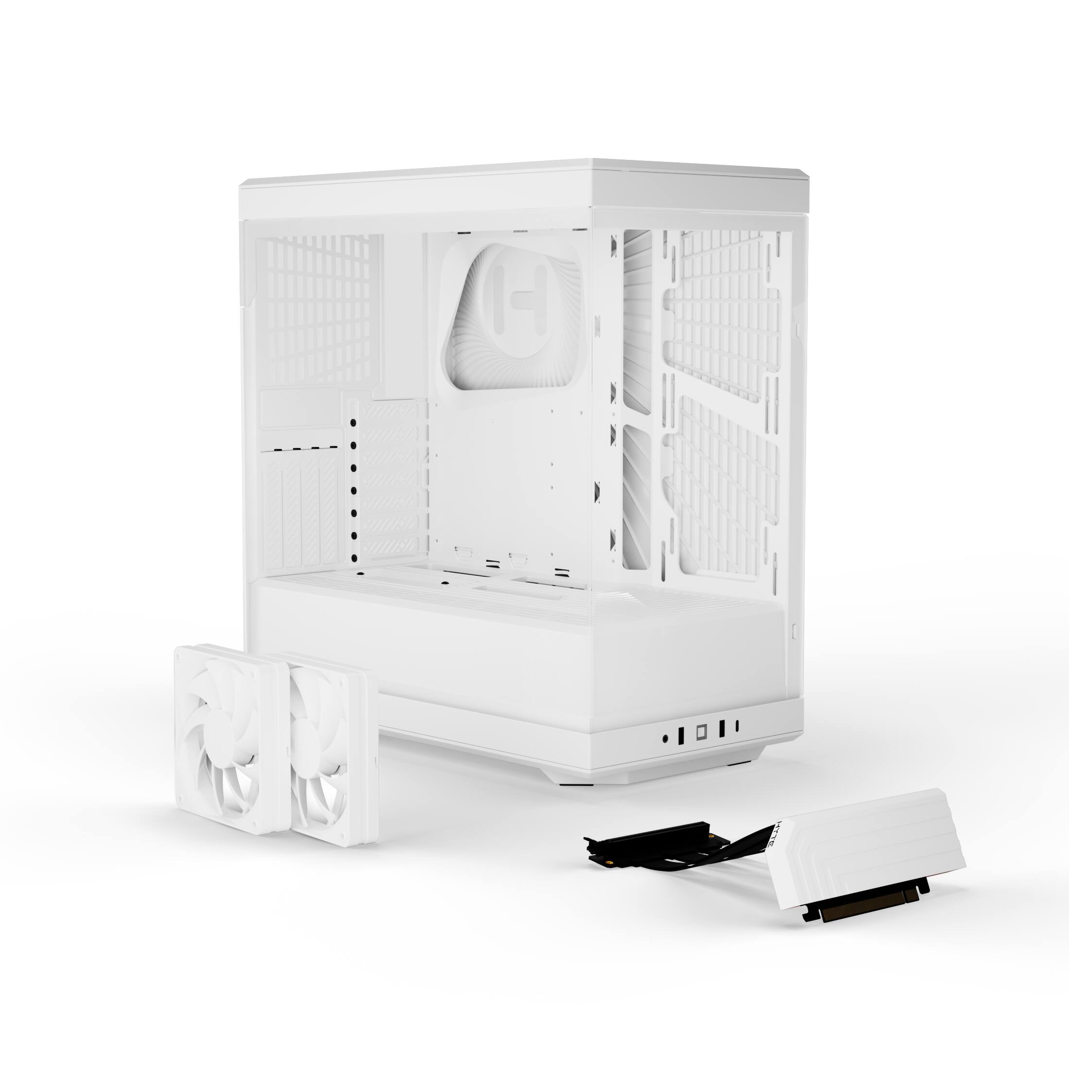 Alt View 15. HYTE - Y40 ATX Mid-Tower PC Case - Snow White.