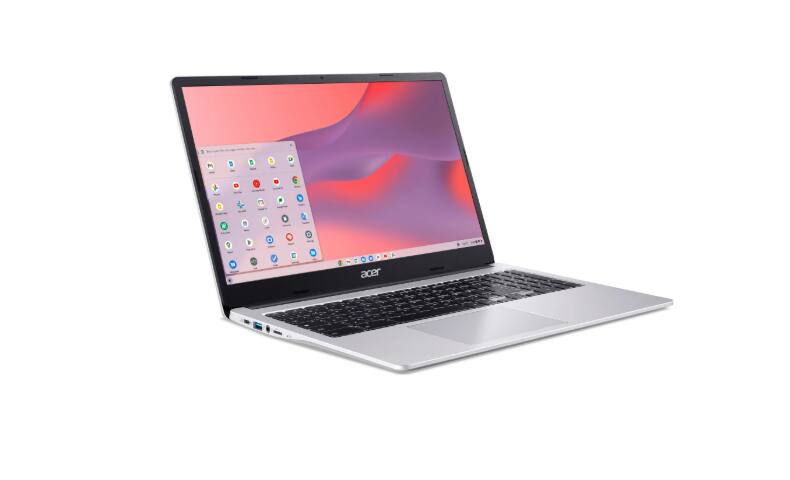 Angle. Acer - Acer Chromebook 315 CB315-4H-C7A1 15.6" FHD LED LCD Celeron Processor N4500 4GB 64GB eMMC - Silver.