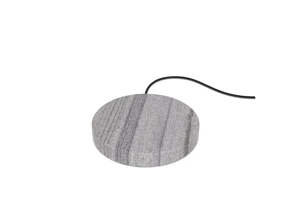 Front. Einova - Stone 10W Wireless Charging Pad for Qi-enabled Devices - Sandstone.