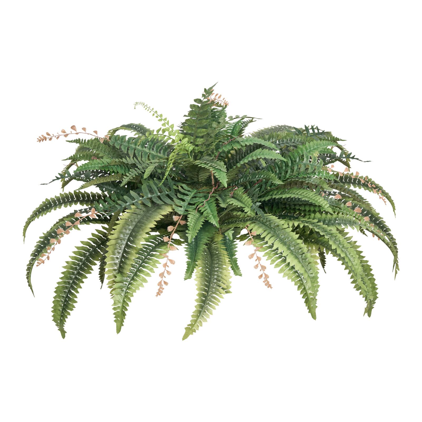 Alt View 5. VEVOR - Artificial Ferns, Natural Spread Diameter 37-41 Inch, Large Hanging Fake Boston Ferns - Green.