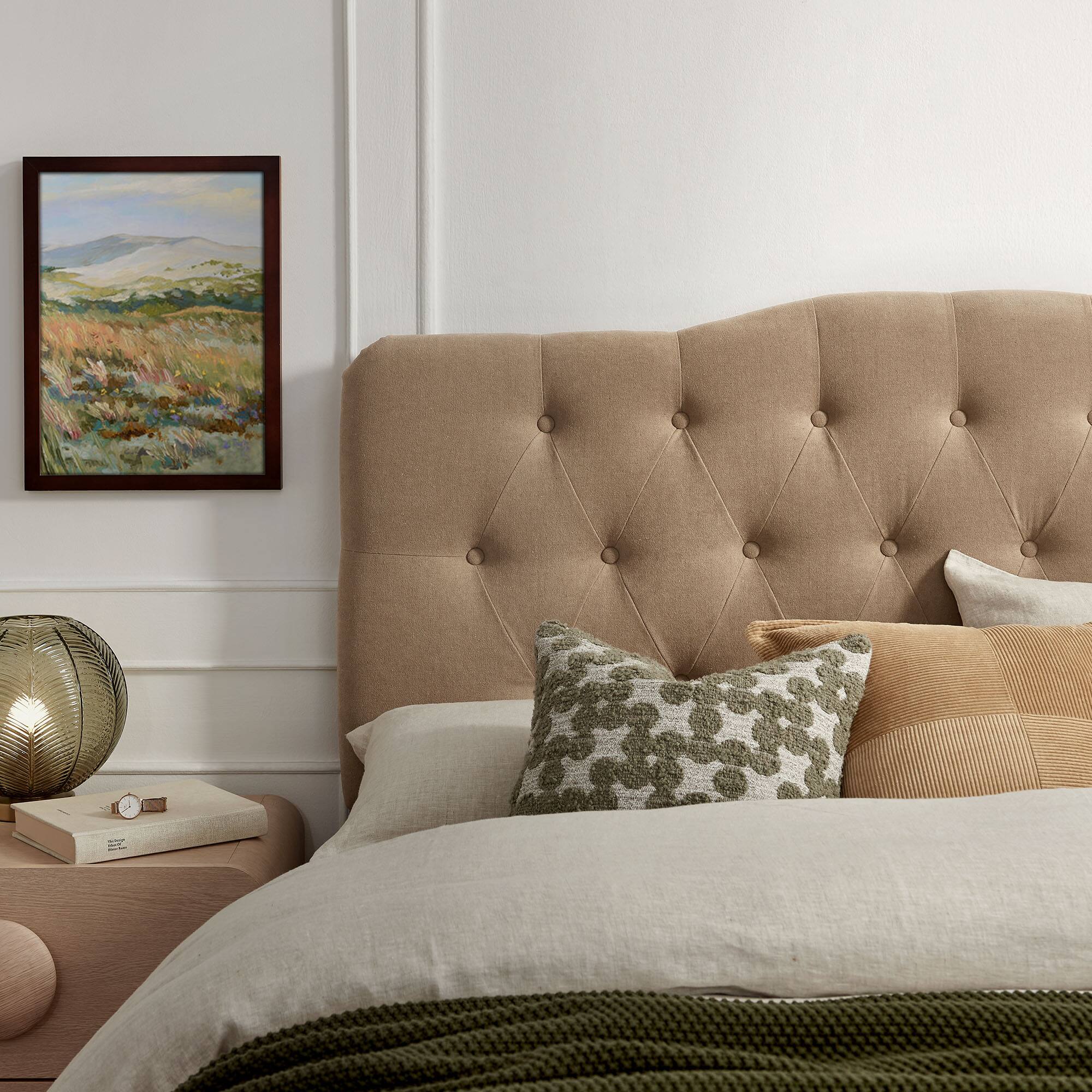 Alt View 1. Modway - Annabel Upholstered Headboard by Modway - Almond.