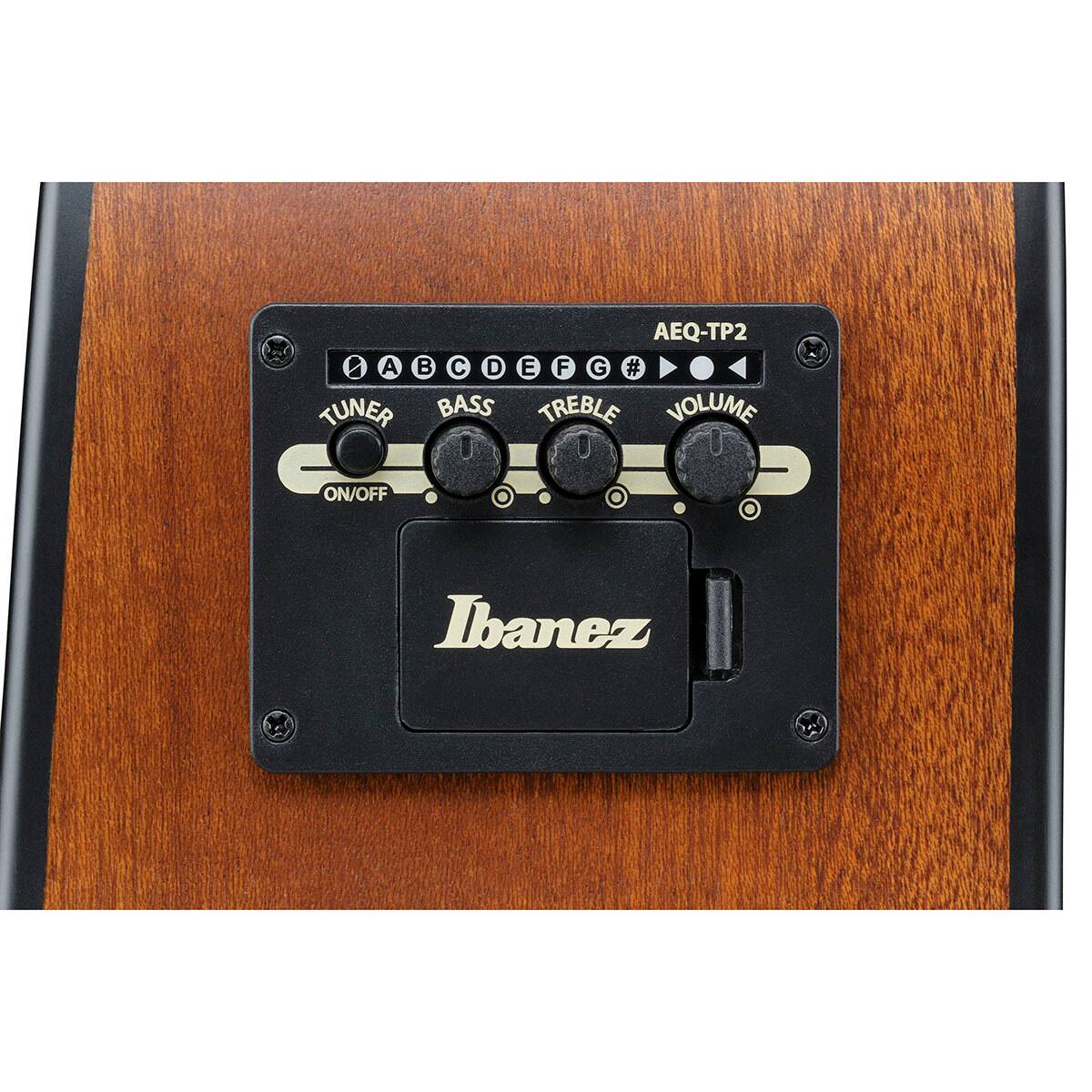 AEQ-TP2  
A B C D E F G #  
TUNER BASS TREBLE VOLUME ON/OFF  
Ibanez