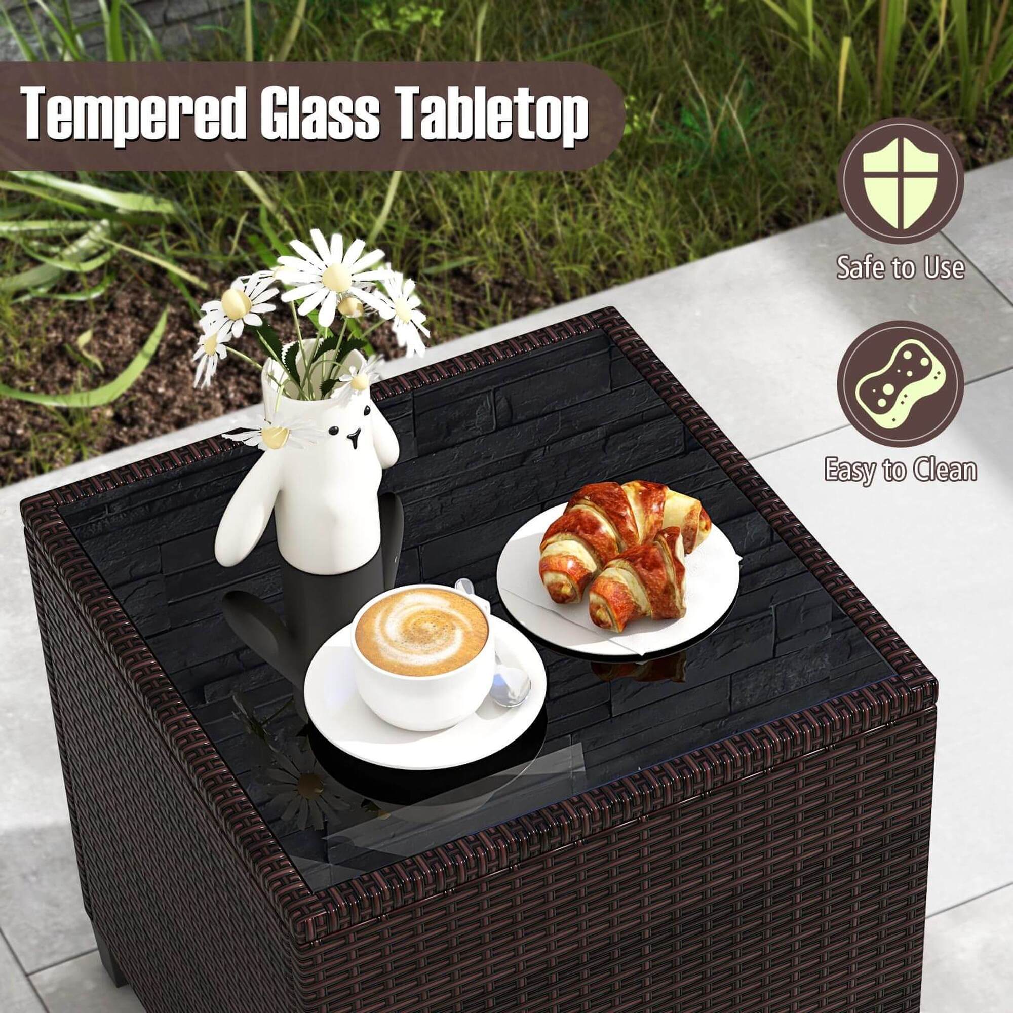 Tempered Glass Tabletop Safe to Use Easy to Clean