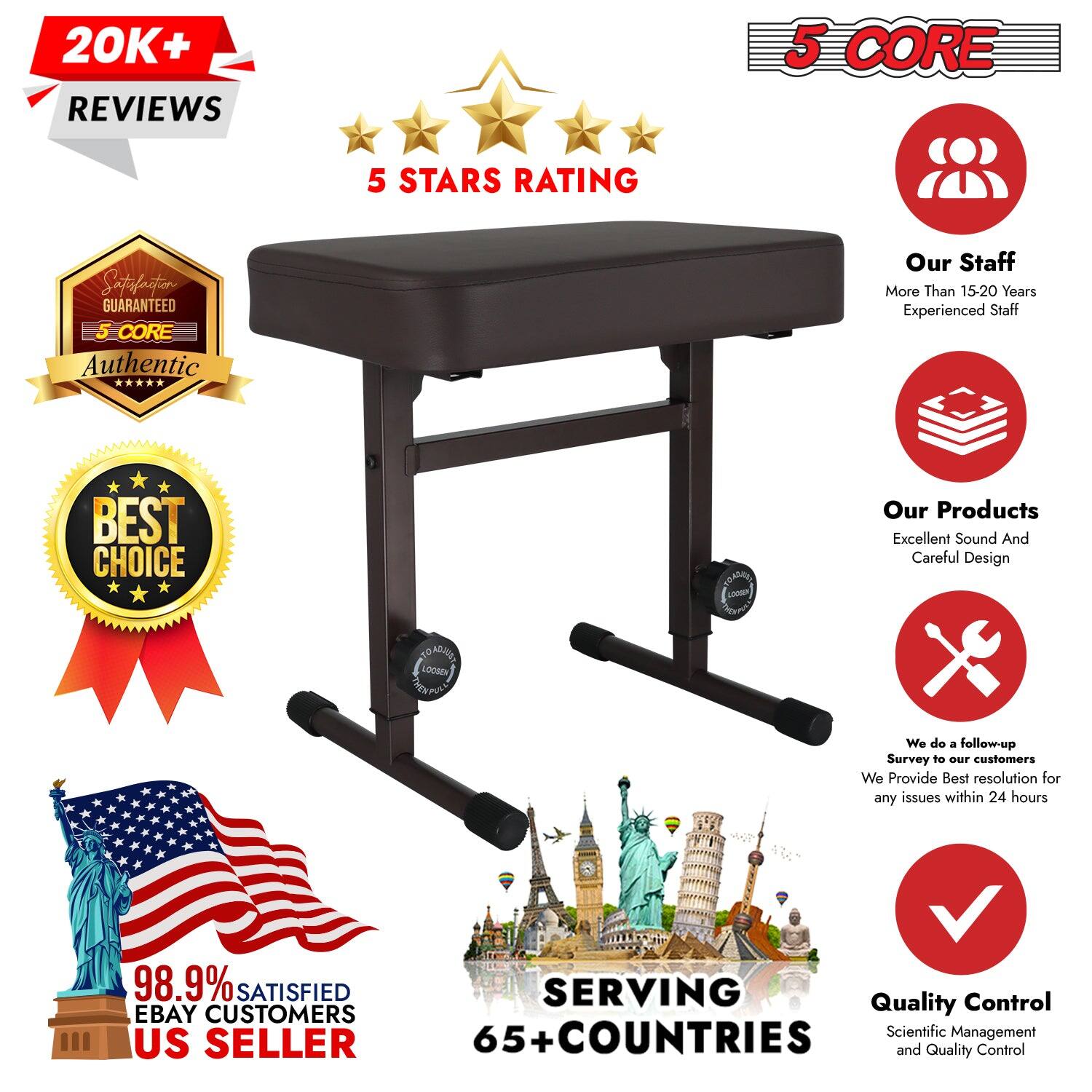 20K+ REVIEWS, 5 CORE, 5 STARS RATING, Satisfaction GUARANTEED, 5 CORE, Authentic, Our Staff, More Than 15-20 Years Experienced Staff, BEST CHOICE, Our Products, Excellent Sound And Careful Design, We do a follow-up Survey to our customers, We Provide Best resolution for any issues within 24 hours, 98.9% SATISFIED EBAY CUSTOMERS, US SELLER, SERVING 65+ COUNTRIES, Quality Control, Scientific Management and Quality Control
