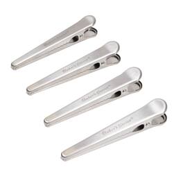 Baker's Secret - Stainless Steel Non-rusting Set of 4 Bag Clip Set - Metal