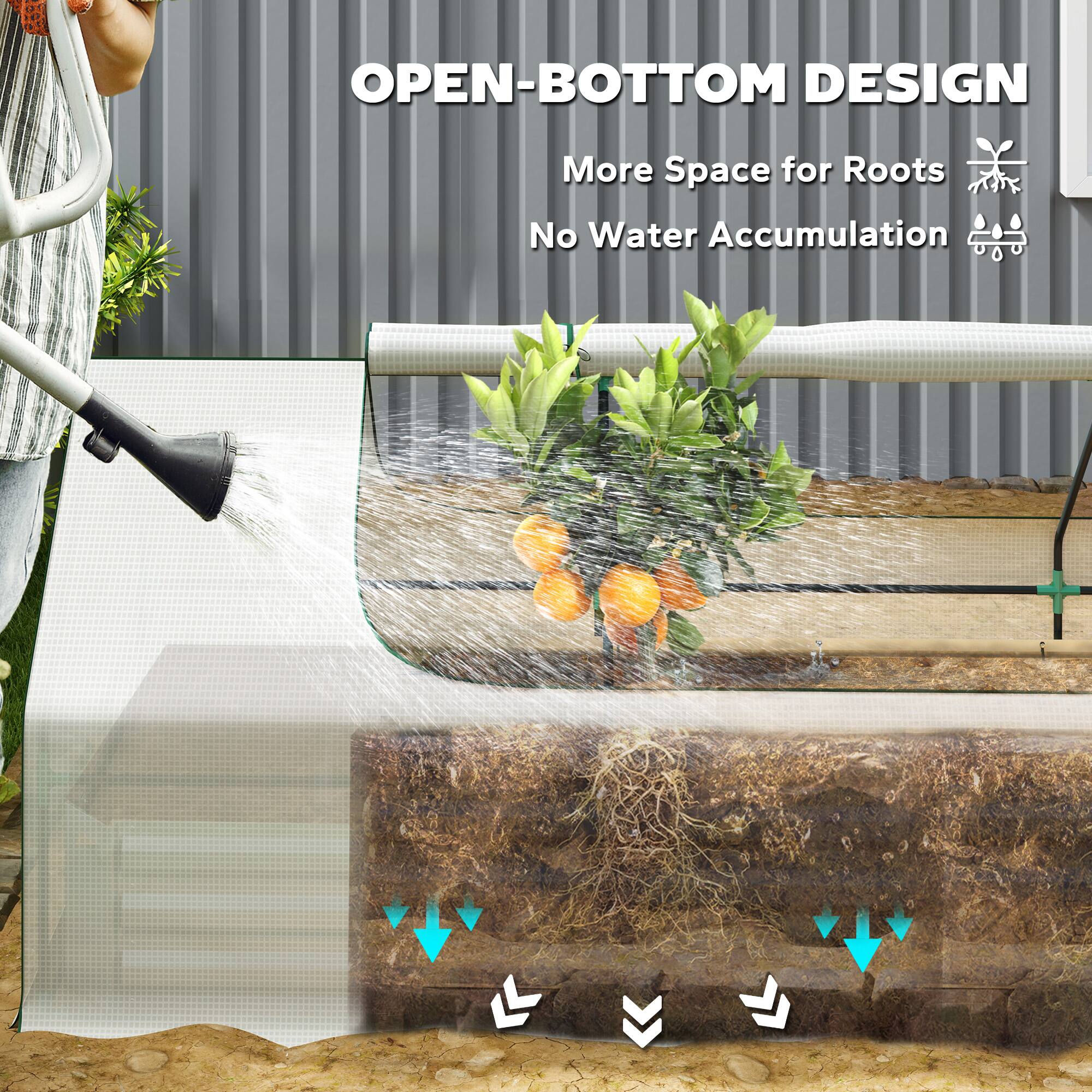 OPEN-BOTTOM DESIGN
More Space for Roots
No Water Accumulation