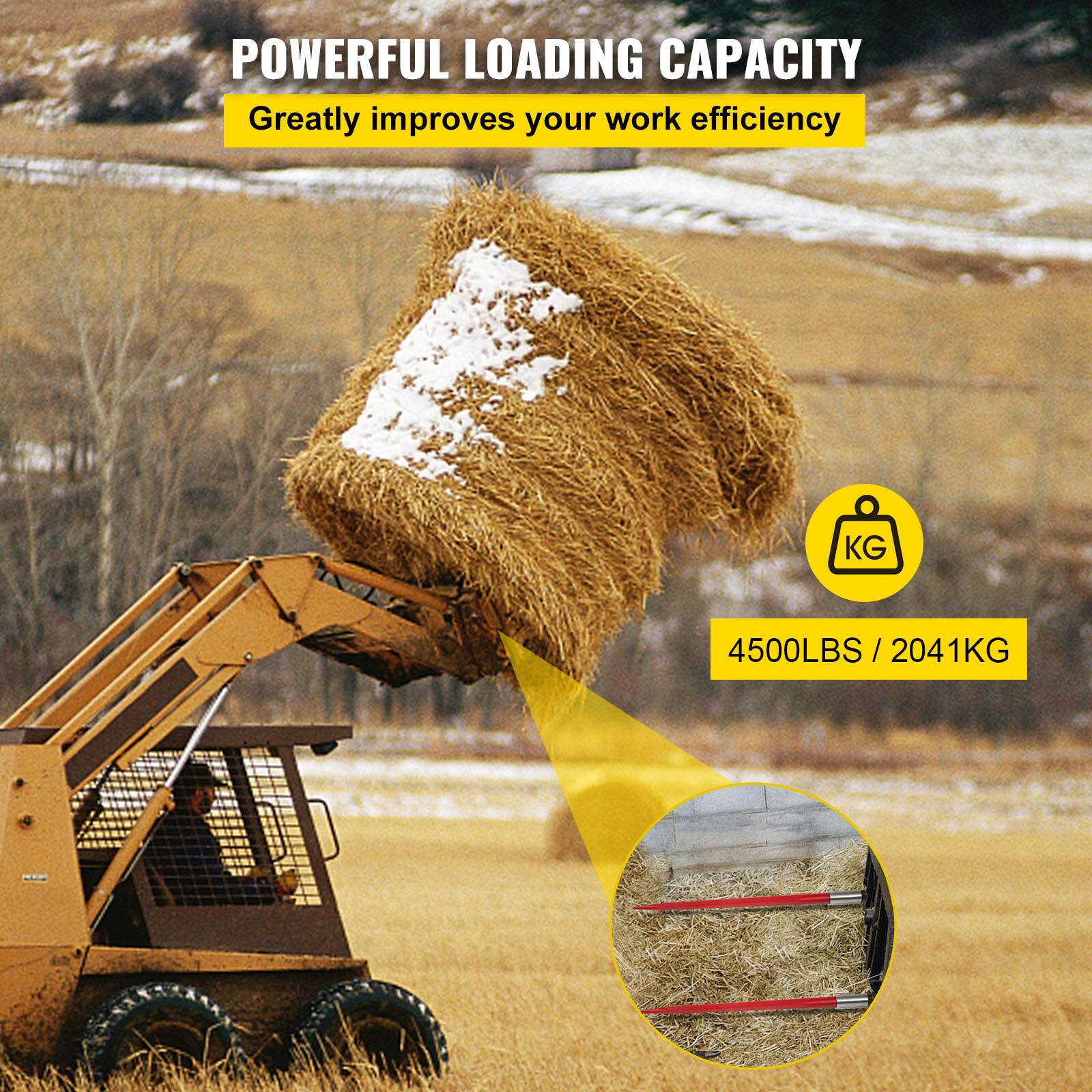 POWERFUL LOADING CAPACITY  
Greatly improves your work efficiency  

4500LBS / 2041KG