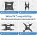 1. VESA: 75x75mm 100x100mm
2. VESA: 100x200mm
3. VESA: 200x100mm
4. VESA: 200x200mm
Wide TV Compatibility
NOTE: VESA = Horizontal x Vertical (the four holes on the back of the TV)