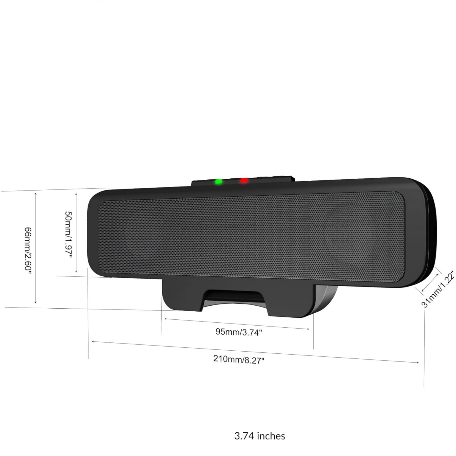 66mm/2.60"  
50mm/1.97"  
95mm/3.74"  
22"  
31mm/1.22"  
210mm/8.27"  
3.74 inches