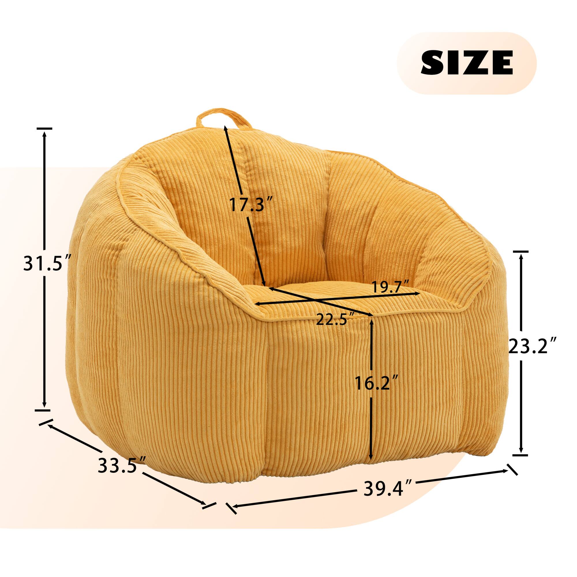 SIZE: 17.3" x 31.5" x 19.7" x 22.5" x 23.2" x 16.2" x 33.5" x 39.4"