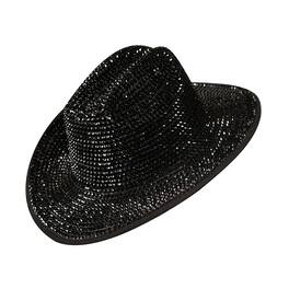 Underwraps - Rhinestone Cowboy Hat Adult Costume Accessory - Black