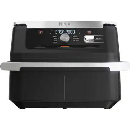 NINJA
375F 20:00
AIR FRY
ROAST
BAKE
PROOF
REHEAT
DEHYDRATE
KEEP WARM
START PAUSE
MATCH COOK
DUAL ZONE TECHNOLOGY
ZONE 1
ZONE 2
MEGAZONE