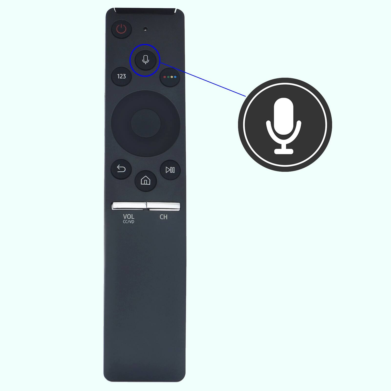 BN59-01292A 交換用リモコン サムスン スマートテレビ RMCSPM1AP1 UN40MU6300FXZA UN40MU630DFXZA UN49MU70000FXZA UN50MU6300FXZA UN55MU630DFX BN59-01292A 交換用リモコン サムスン スマートテレビ