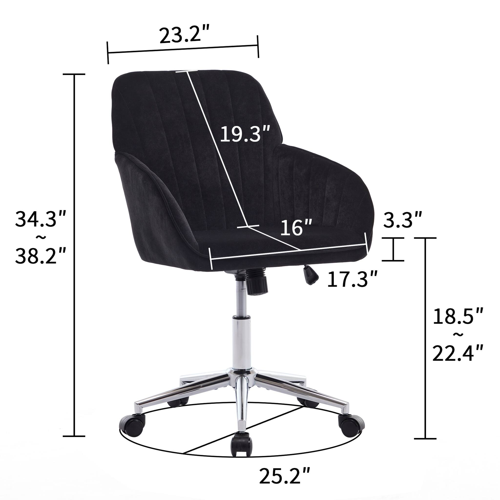 23.2" 19.3" 34.3" ~ 38.2" 16" 3.3" 17.3" 18.5" ~ 22.4" 25.2"