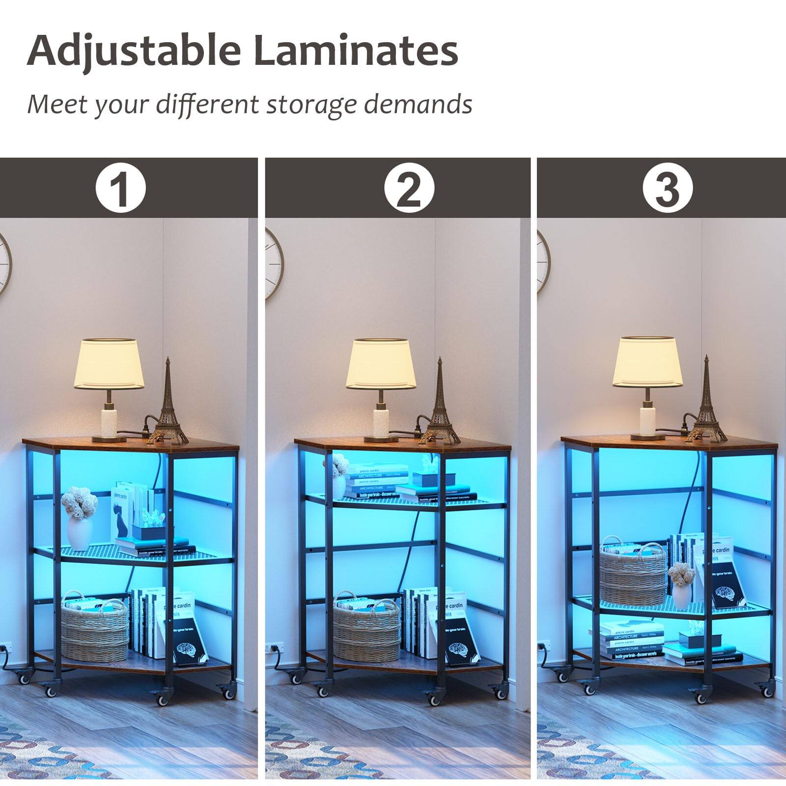 Adjustable Laminates  
Meet your different storage demands  

1  
2  
3