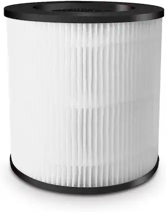 Front. Livatro - HEPA Filter, H13 Upgraded True HEPA 3 Stages Filtration Filter, High-Efficiency Activated Carbon Filter - White.
