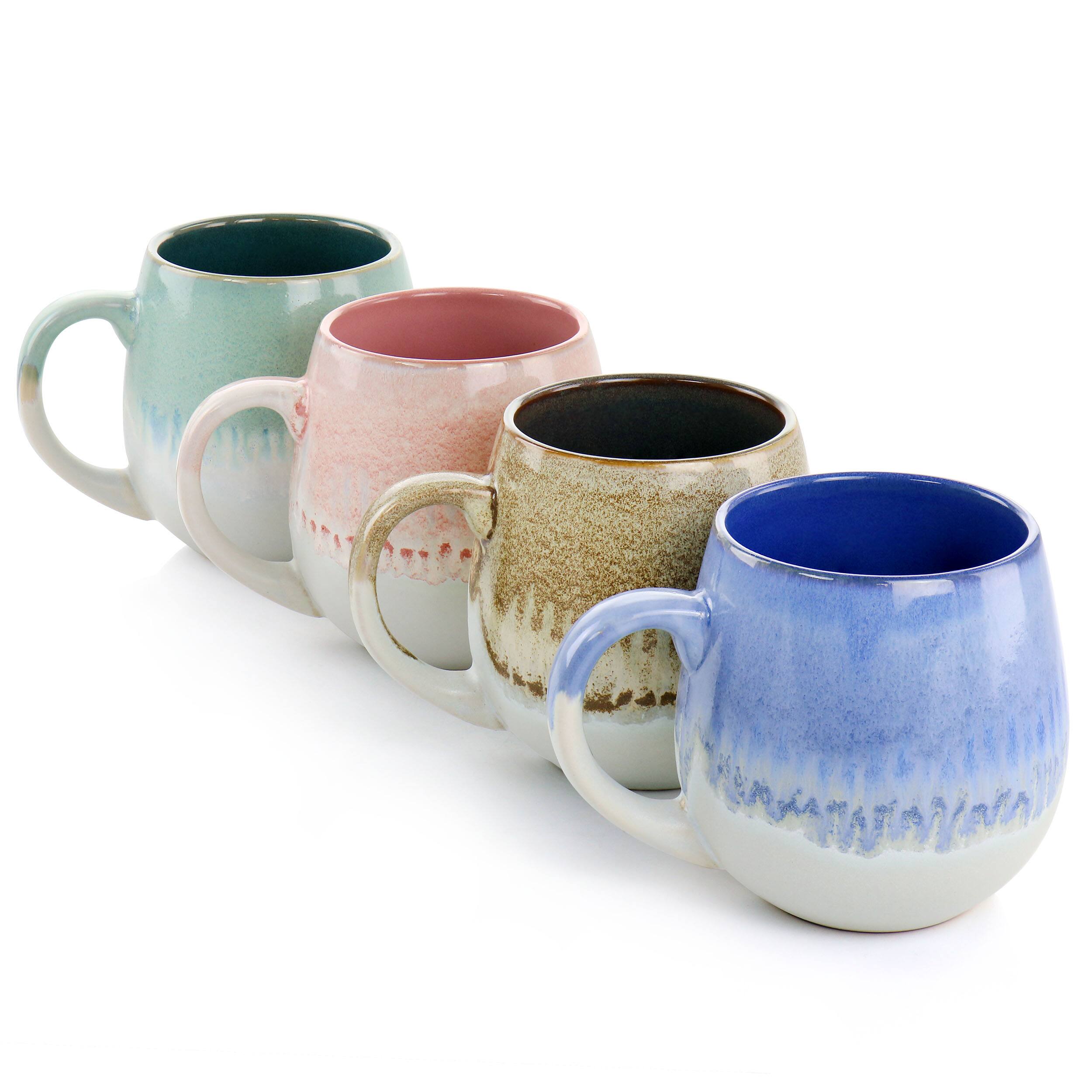 Alt View 2. Gibson - Gibson Home Avery Creek 4 Piece 19.1oz Stoneware Mug Set in Assorted Colors - Assorted.