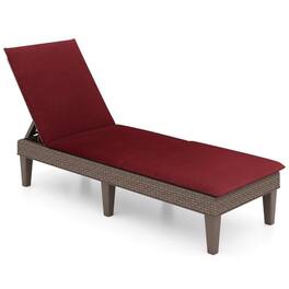 Kadyn - Lounge Chair Outdoor, Patio Lounge Chair - Perfect for Outdoor Living Spaces - Red