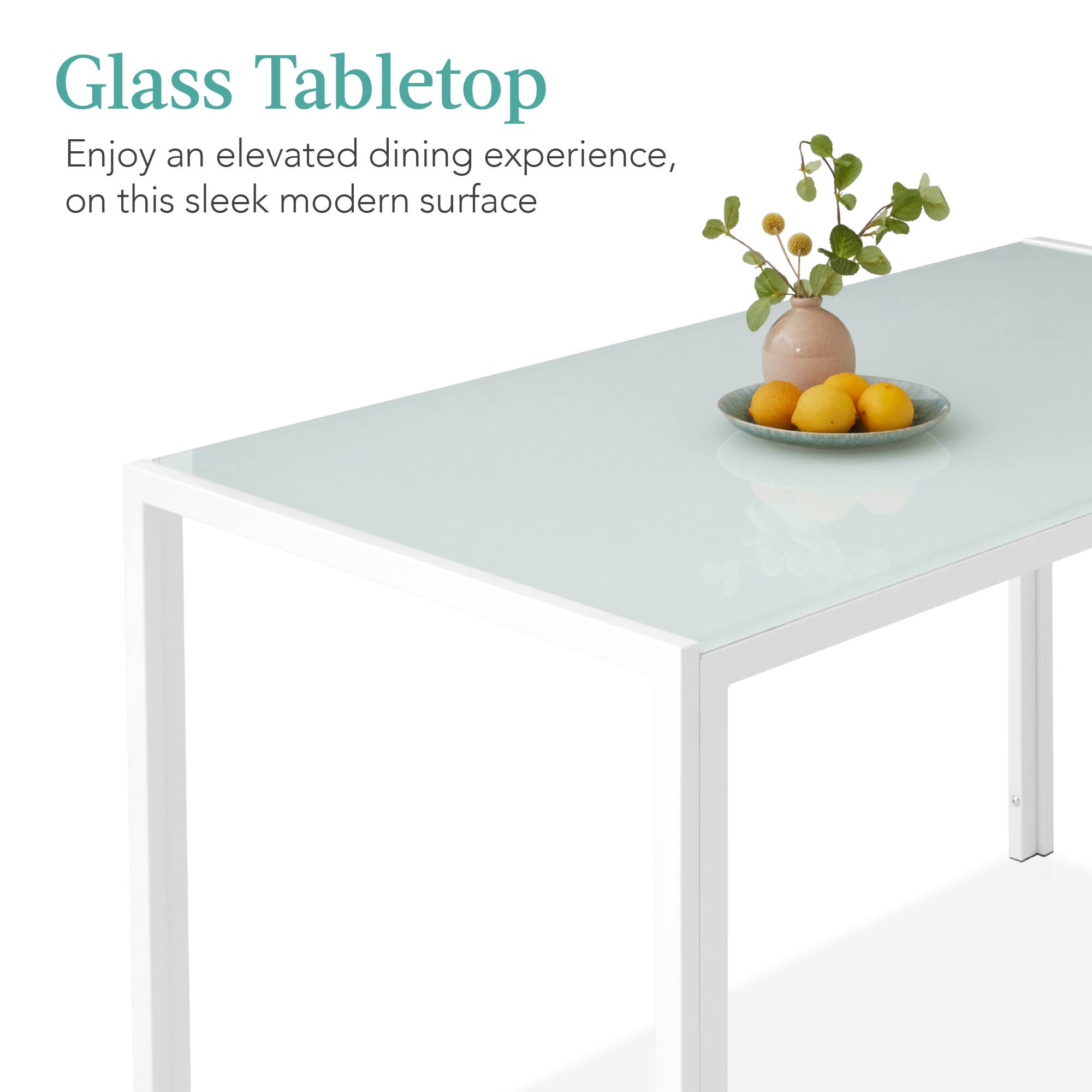 Glass Tabletop

Enjoy an elevated dining experience, on this sleek modern surface