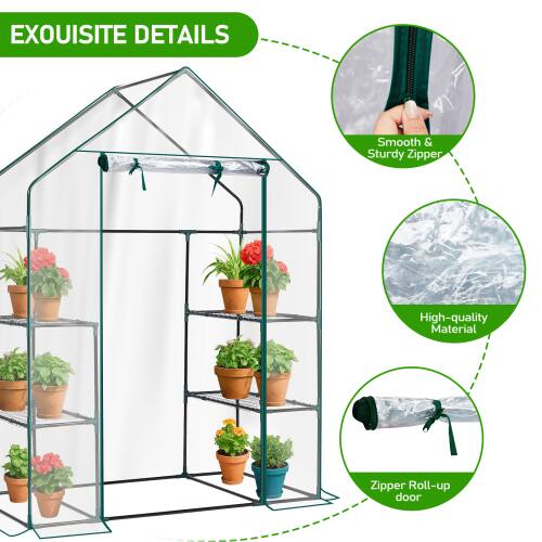 EXQUISITE DETAILS

- Smooth & Sturdy Zipper
- High-quality Material
- Zipper Roll-up door