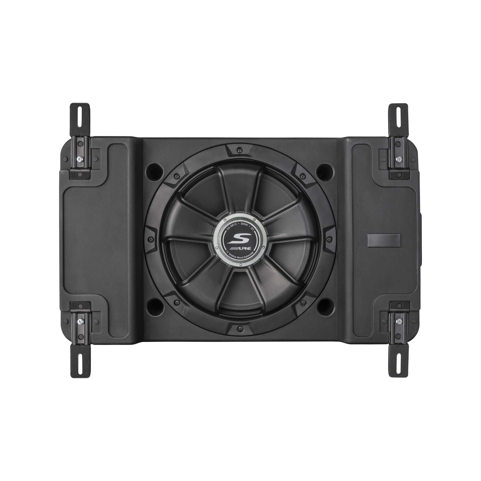 Alt View 2. Alpine - Alpine SS-SB12 Single 12” S-Series Shallow Preloaded Subwoofer Enclosure - Black/Gray.