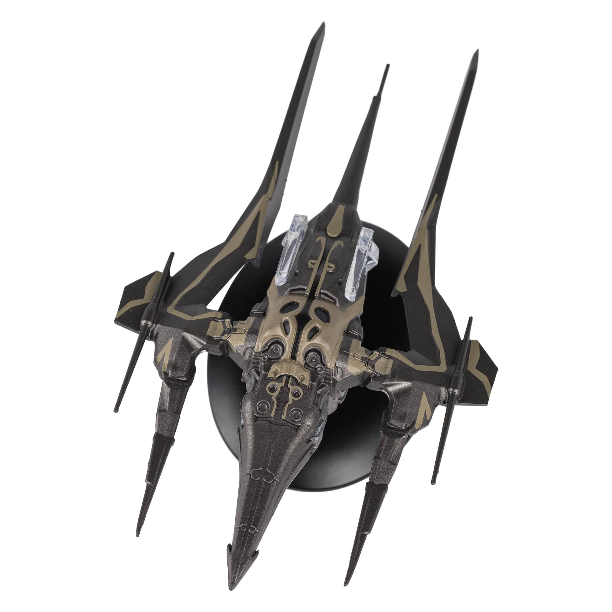 Alt View 3. Eaglemoss - Eaglemoss Star Trek Ship Replica | Altamid Swarm Ship - Black.