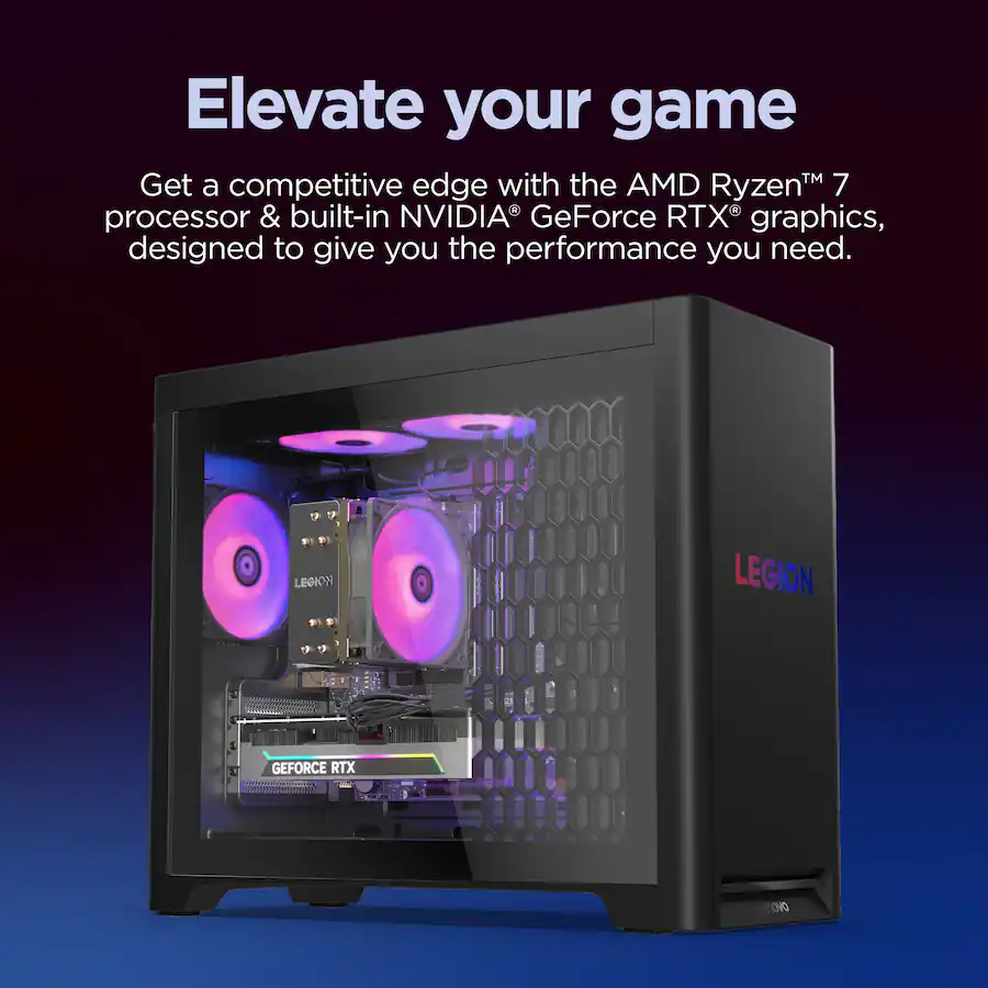 Lenovo Legion Tower 5 Gaming Desktop AMD Ryzen 7 7800X3D 32GB Memory ...