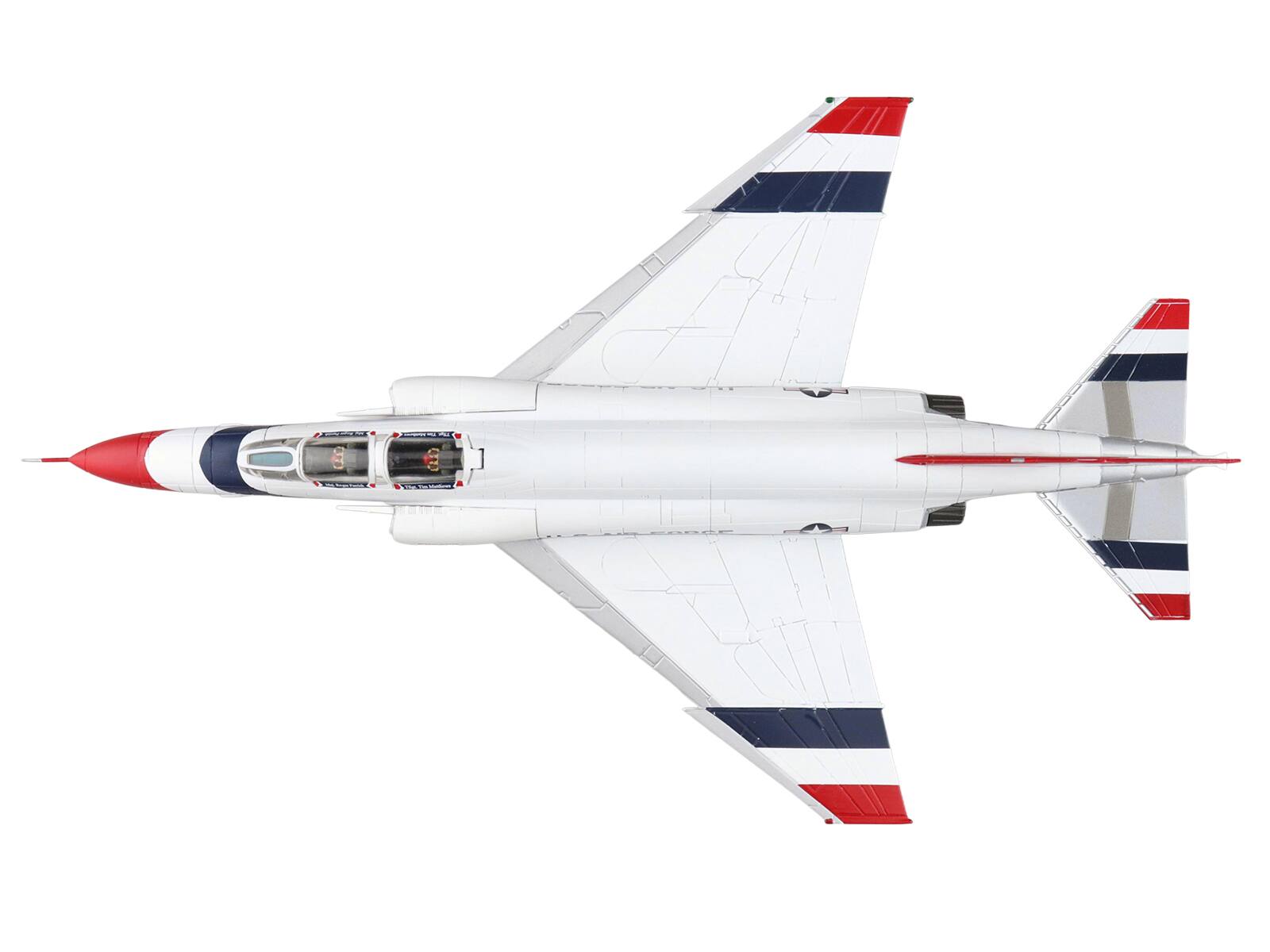 Alt View 3. Hobby Master - McDonnell Douglas F-4E Phantom II Fighter-Bomber Aircraft "Thunderbirds" US Air Force 1/72 Diecast Model by Hobby Master.