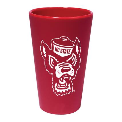 Front. WinCraft - NC State Wolfpack 16oz. Team Color Silicone Pint Glass - Multicolor.