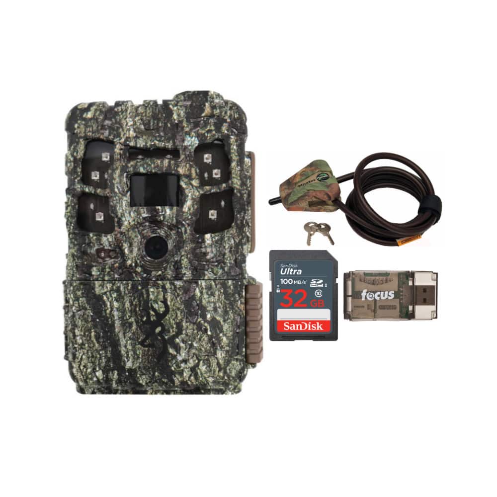 Browning - Defender Pro Scout MAX Trail Camera with Locking Cable Bundle