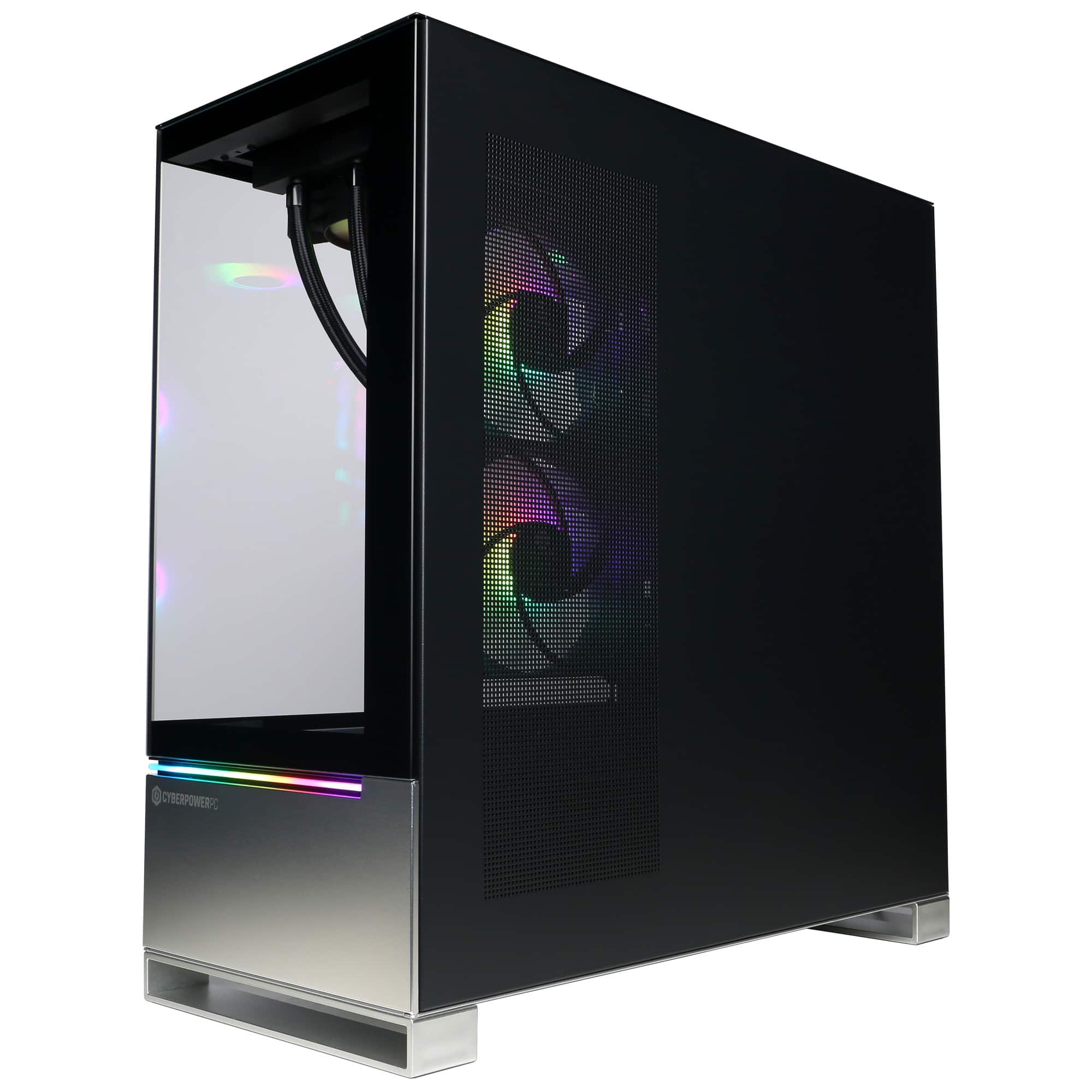 Alt View 14. CyberPowerPC - Gaming Desktop - AMD Ryzen 9 9950X3D - AMD Radeon RX 9070 XT 16GB - 64GB DDR5 - 4TB PCIe 4.0 SSD - Black.